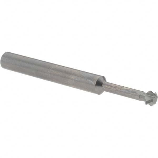 Accupro - 1/4° 1/4" Cut Diam, 1/8" Cut Width, 1/4" Shank, Solid Carbide Double-Angle Cutter - Apex Tool & Supply