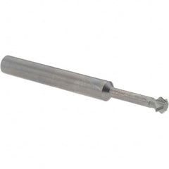 Accupro - 1/4° 1/4" Cut Diam, 1/8" Cut Width, 1/4" Shank, Solid Carbide Double-Angle Cutter - Apex Tool & Supply