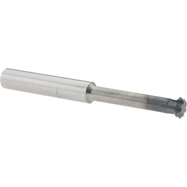 Accupro - 3/8° 3/8" Cut Diam, 1/8" Cut Width, 3/8" Shank, Solid Carbide Double-Angle Cutter - Apex Tool & Supply
