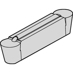 Kennametal - 5A4 Grade KYS30, 5mm Cutting Width Ceramic-SI Grooving Insert - 3.8mm Max Depth of Cut, Neutral, Uncoated - Apex Tool & Supply