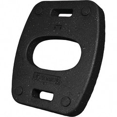 PRO-SAFE - 22" Wide x 2.6" High Recycled Rubber Vertical Panel Base - Apex Tool & Supply