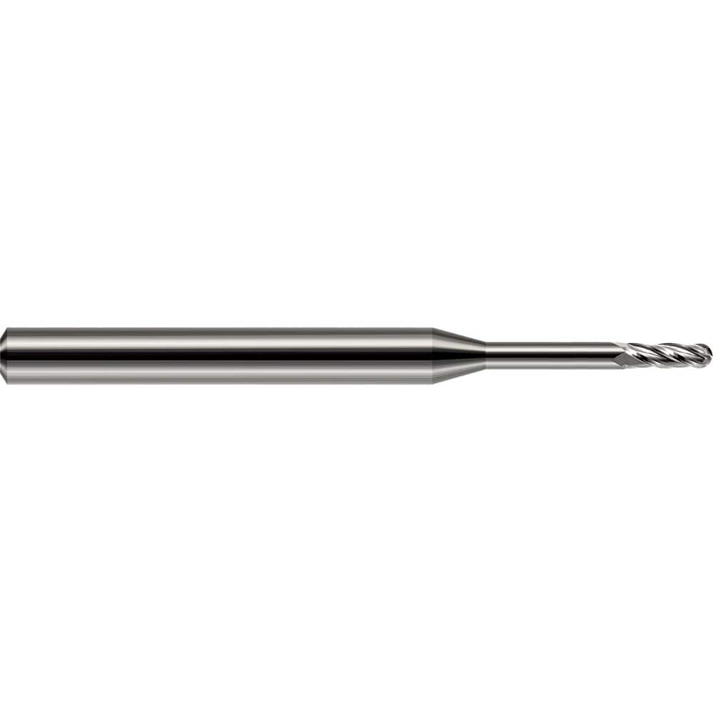 Harvey Tool - Ball End Mills; Mill Diameter (Inch): 1/4 ; Mill Diameter (Decimal Inch): 0.2500 ; Number of Flutes: 2 ; Length of Cut (Inch): 3/4 ; Length of Cut (Decimal Inch): 0.7500 ; Material: Solid Carbide - Exact Industrial Supply