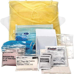 PRO-SAFE - 13 Piece, Bloodborne Pathogen Kit - 1-3/4" Wide x 8-1/4" Deep x 8-1/4" High, No Container Included - Refill Only - Apex Tool & Supply