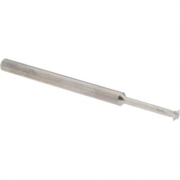 Accupro - 1/8° 1/8" Cut Diam, 0.036" Cut Width, 1/8" Shank, Solid Carbide Double-Angle Cutter - Apex Tool & Supply