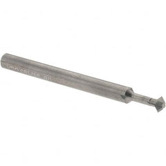 Accupro - 1/8° 1/8" Cut Diam, 0.062" Cut Width, 1/8" Shank, Solid Carbide Double-Angle Cutter - Apex Tool & Supply