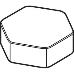 Kennametal - HNEN0905 Grade KD200 CBN Milling Insert - Uncoated, 5.65mm Thick, 5/8" Inscribed Circle - Apex Tool & Supply