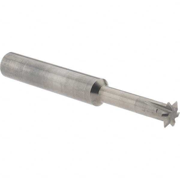 Accupro - 5/16° 5/16" Cut Diam, 0.072" Cut Width, 5/16" Shank, Solid Carbide Double-Angle Cutter - Apex Tool & Supply