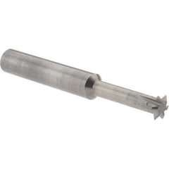 Accupro - 5/16° 5/16" Cut Diam, 0.072" Cut Width, 5/16" Shank, Solid Carbide Double-Angle Cutter - Apex Tool & Supply