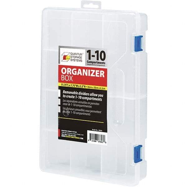 Quantum Storage - Compartment Storage Boxes & Bins Type: Storage Box Number of Compartments: 10.000 - Apex Tool & Supply