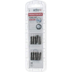 Wiha - 1/4" Drive, #4 Torq-Set Screwdriver Bit - 1" OAL - Apex Tool & Supply