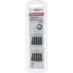 Wiha - 1/4" Drive, #0 Torq-Set Screwdriver Bit - 1" OAL - Apex Tool & Supply
