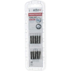 Wiha - 1/4" Drive, #5 Torq-Set Screwdriver Bit - 1" OAL - Apex Tool & Supply