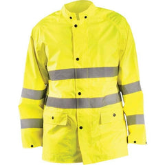 OccuNomix - Size S Hi-Viz Yellow Waterproof Jacket - Apex Tool & Supply