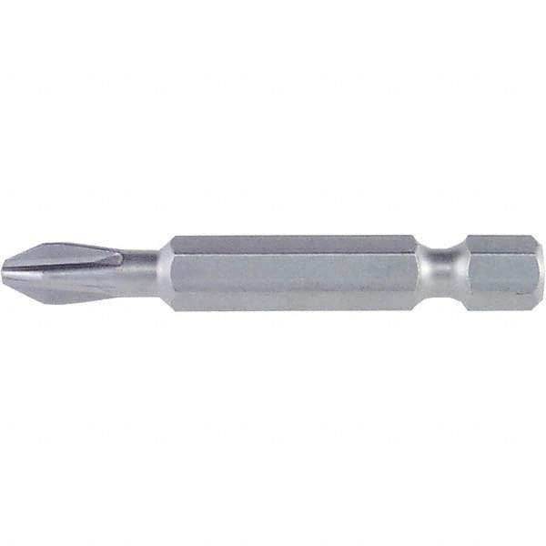 Wiha - #2 Power Bit - 1/4" Drive, 2" OAL - Apex Tool & Supply