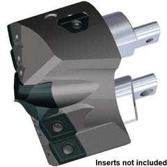 Kennametal - Series KSEM Plus, Head Connection FDS80, 82.55mm Max Diam Interchangeable Pilot Drill Head - KSEMP3400HPGM Pilot Drill, 34mm Pilot Drill Diam, 5 Nonpilot Inserts, 54.58mm Head Length - Apex Tool & Supply