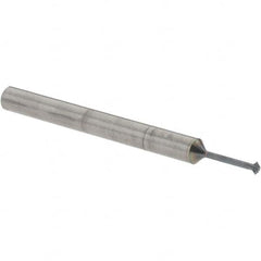 Accupro - 1/16° 1/16" Cut Diam, 0.031" Cut Width, 1/8" Shank, Solid Carbide Double-Angle Cutter - Apex Tool & Supply