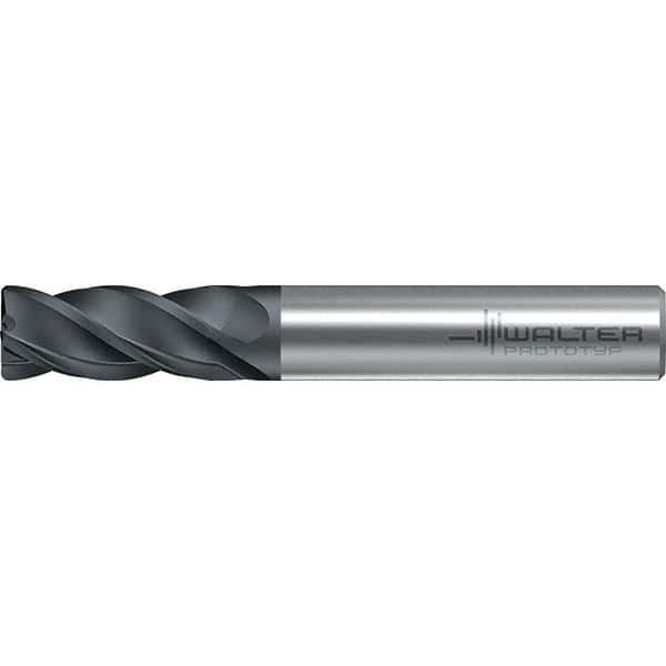 Walter-Prototyp - 10mm, 4 Flute, Solid Carbide, 1mm End Mill - 2.835" OAL, 38° Helix, Right Hand Flute, 22mm LOC, Right Hand Cut - Apex Tool & Supply