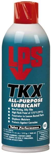 LPS - 11 oz Aerosol Nondrying Film Lubricant - Dark Green, Food Grade - Apex Tool & Supply