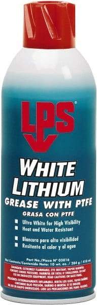 LPS - 10 oz Aerosol Lithium General Purpose Grease - White, 290°F Max Temp, NLGIG 2, - Apex Tool & Supply