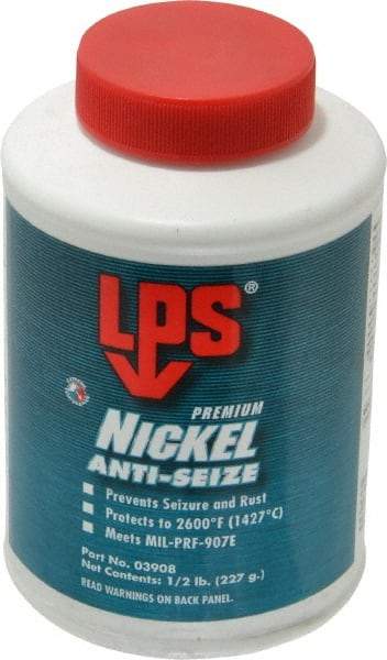 LPS - 0.5 Lb Can Extreme Temperature Anti-Seize Lubricant - Nickel, -65 to 2,600°F, Silver Gray, Water Resistant - Apex Tool & Supply