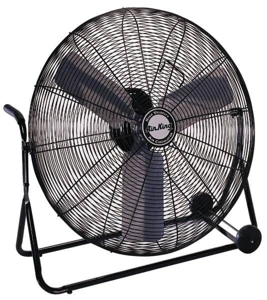 Air King - 30" Blade, 1/4 hp, 3,450, 6,000 & 7,650 CFM, Low Floor Stand Industrial Circulation Fan - Apex Tool & Supply