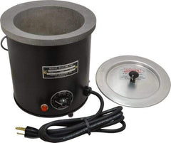 WAAGE - 2 Qt, 5" Deep, 150 to 450°F, Dip Coat Pot - 5-1/2" ID, 115 Volts, 600 Watts - Apex Tool & Supply
