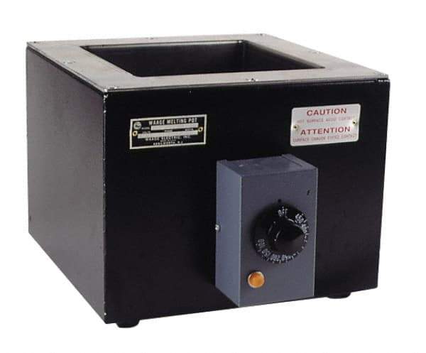 WAAGE - 2 Lb, 2" Deep, 150 to 550°F, Dip Coat Pot - 4 x 8" Inside Dimension, 230 Volts, 800 Watts - Apex Tool & Supply