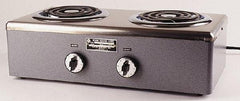 WAAGE - 20" Long x 10 Wide x 7" High, 115 Volt Hot Plate - 2 Burner, 1600 Watt, 14 Amps - Apex Tool & Supply