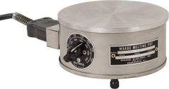 WAAGE - 4" High, 115 Volt Hot Plate - 150 to 550°F, 1 Burner, 600 Watt, 6" Diam, 6 Amps - Apex Tool & Supply