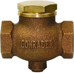 Conrader - 1/8" Bronze Check Valve - Inline, FNPT x FNPT - Apex Tool & Supply