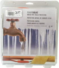 EasyHeat - 24' Long, Preassembled, Fixed Length, Fixed Wattage, Protection Heat Cable - 120 Input Volts, 168 Watts - Apex Tool & Supply