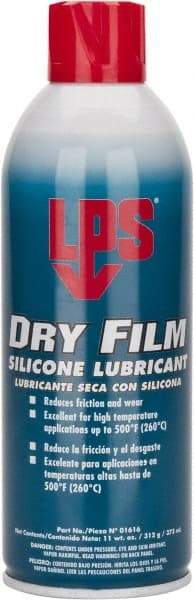 LPS - 16 oz Aerosol Dry Film/Silicone Lubricant - Clear, 500°F Max - Apex Tool & Supply