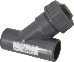 Simtech - 1" Pipe, Socket Ends, PVC Y-Strainer - 150 psi Pressure Rating - Apex Tool & Supply