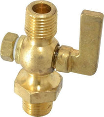 Conbraco - 1/4" Pipe, Lever Handle, MNPT x MNPT End Connection, Air Cock - 200 Max psi, Brass - Apex Tool & Supply