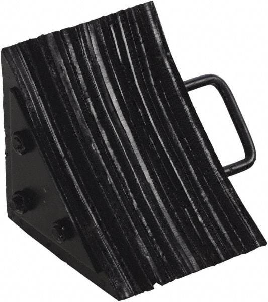 Vestil - 7-1/2" Wide x 8" High x 8" Deep, Rubber Wheel Chock - Apex Tool & Supply