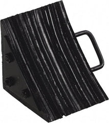Vestil - 7-1/2" Wide x 8" High x 8" Deep, Rubber Wheel Chock - Apex Tool & Supply