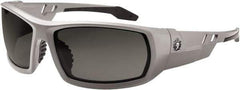 Ergodyne - Smoke Lenses, Framed Safety Glasses - Uncoated Lenses, Size Universal, Wrap Around - Apex Tool & Supply