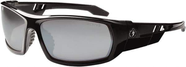 Ergodyne - Silver Lenses, Framed Safety Glasses - Uncoated Lenses, Size Universal, Wrap Around - Apex Tool & Supply