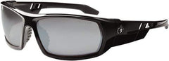 Ergodyne - Silver Lenses, Framed Safety Glasses - Uncoated Lenses, Size Universal, Wrap Around - Apex Tool & Supply