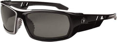 Ergodyne - Smoke Lenses, Framed Safety Glasses - Uncoated Lenses, Size Universal, Wrap Around - Apex Tool & Supply