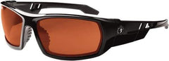 Ergodyne - Copper Lenses, Framed Polarized Glasses - Uncoated Lenses, Size Universal, Wrap Around - Apex Tool & Supply