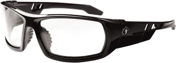 Ergodyne - Clear Lenses, Framed Safety Glasses - Uncoated Lenses, Size Universal, Wrap Around - Apex Tool & Supply