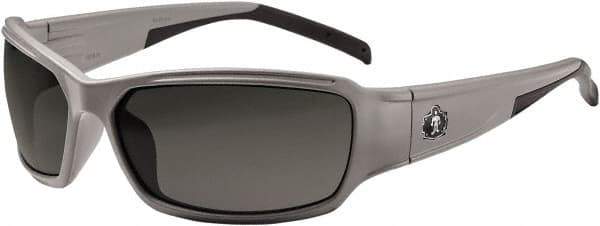 Ergodyne - Smoke Lenses, Framed Safety Glasses - Uncoated Lenses, Size Universal, Wrap Around - Apex Tool & Supply
