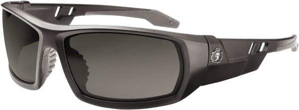Ergodyne - Smoke Lenses, Framed Safety Glasses - Uncoated Lenses, Size Universal, Wrap Around - Apex Tool & Supply