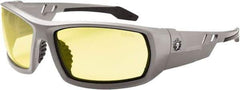 Ergodyne - Yellow Lenses, Framed Safety Glasses - Uncoated Lenses, Size Universal, Wrap Around - Apex Tool & Supply