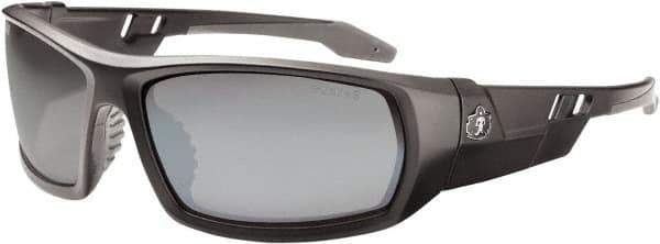 Ergodyne - Silver Lenses, Framed Safety Glasses - Uncoated Lenses, Size Universal, Wrap Around - Apex Tool & Supply