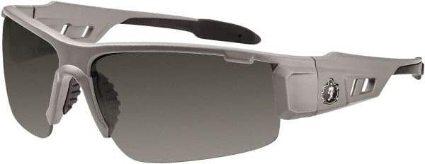 Ergodyne - Smoke Lenses, Framed Safety Glasses - Uncoated Lenses, Size Universal, Wrap Around - Apex Tool & Supply