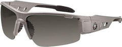 Ergodyne - Smoke Lenses, Framed Safety Glasses - Uncoated Lenses, Size Universal, Wrap Around - Apex Tool & Supply