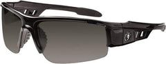 Ergodyne - Smoke Lenses, Framed Safety Glasses - Uncoated Lenses, Size Universal, Wrap Around - Apex Tool & Supply