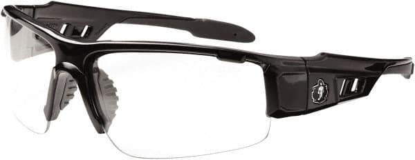 Ergodyne - Clear Lenses, Framed Safety Glasses - Uncoated Lenses, Size Universal, Wrap Around - Apex Tool & Supply